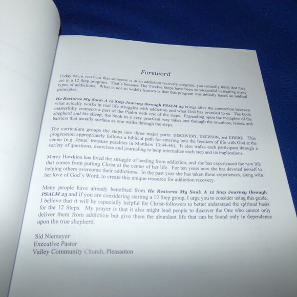 Vintage Softcover Book- He Restores My Soul: A 12 Step Journey through Psalm 23 - Picture 5 of 7